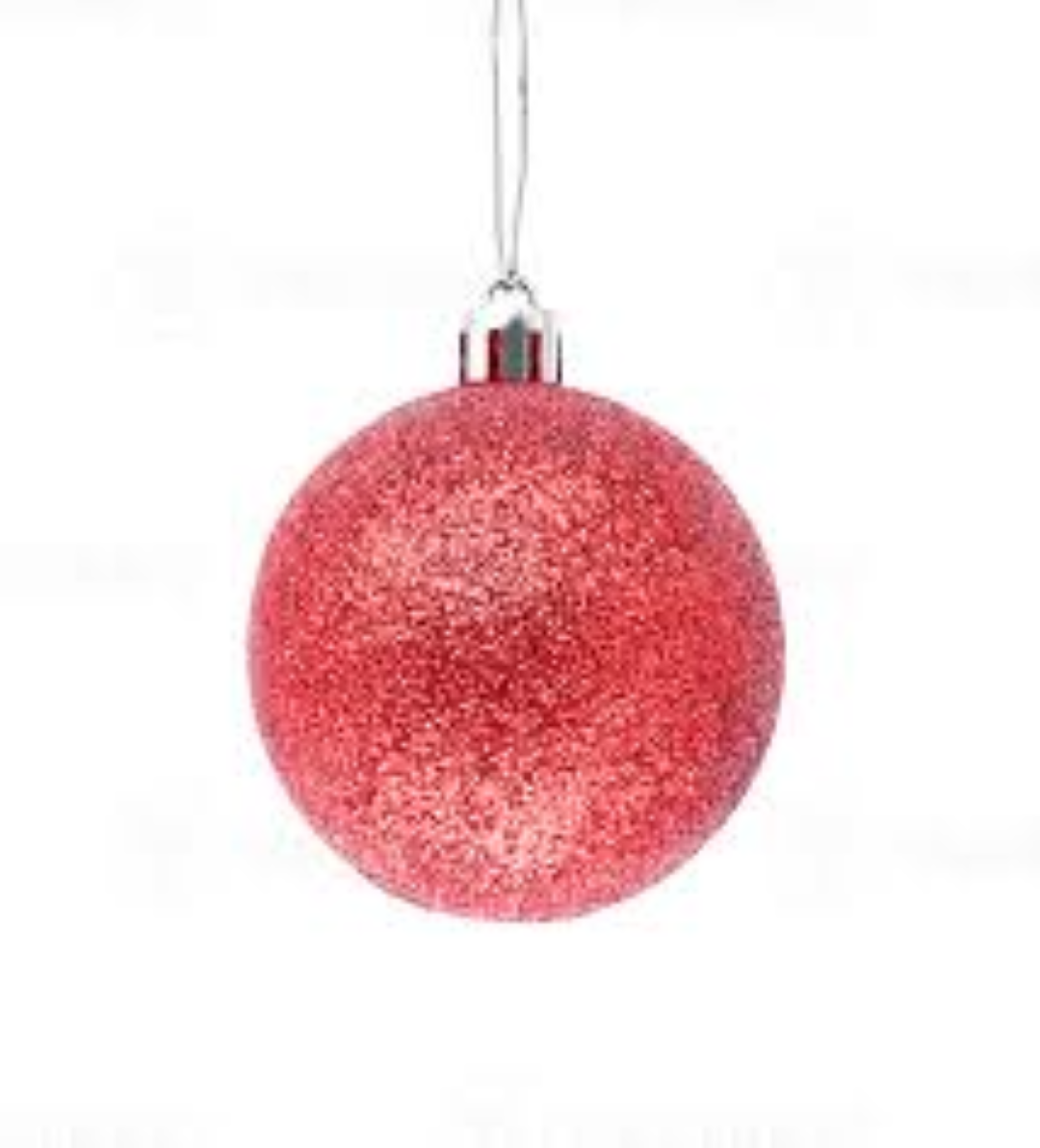 BALL XMAS HANGING GLITTER 0241 5CM